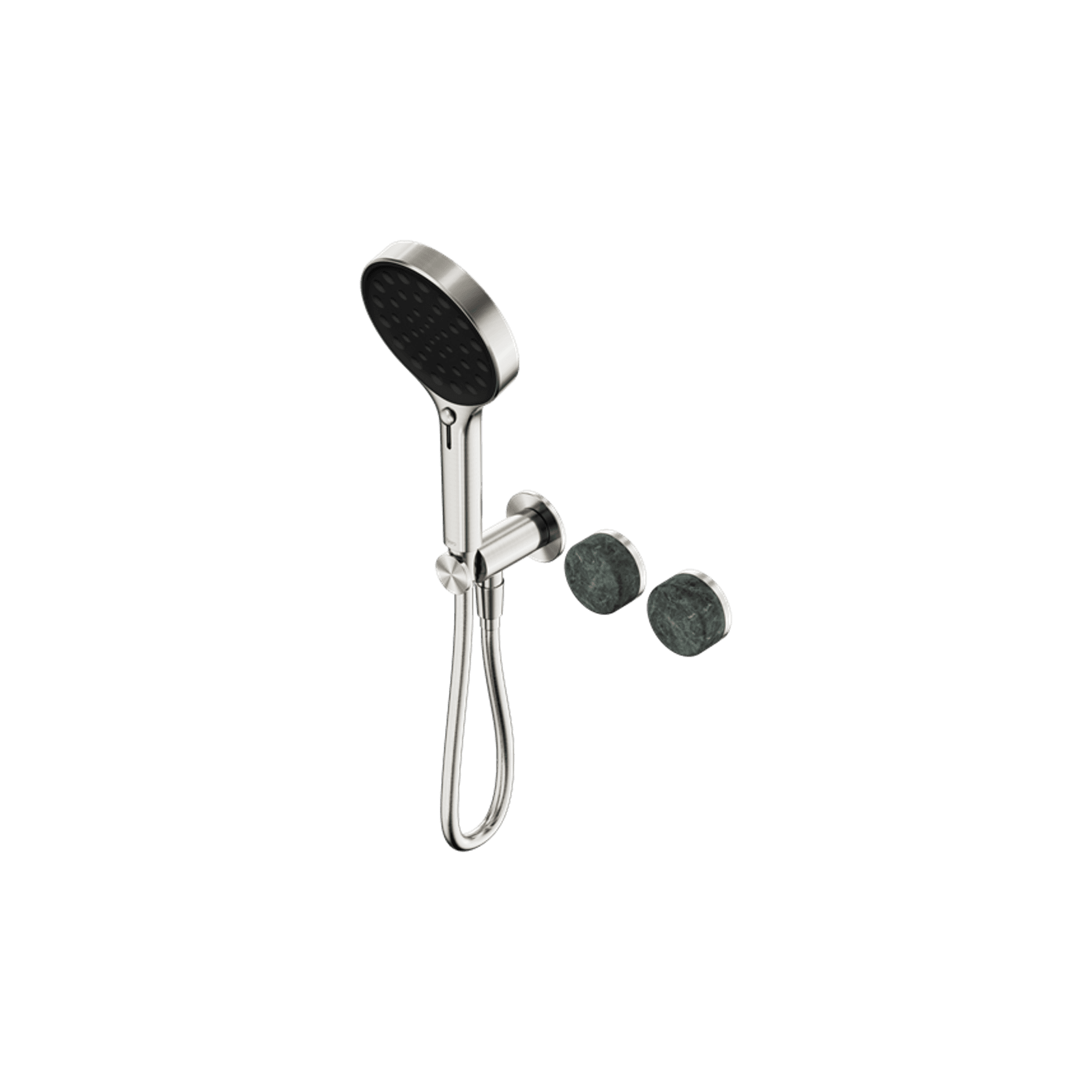 Serenity Shower System Verde Alpi Handle And Serenity Hand Shower Brushed Nickel gallery detail image