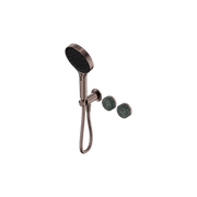 Serenity Shower System Verde Alpi Handle And Serenity Hand Shower Brushed Bronze gallery detail image