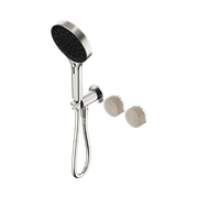 Serenity Shower System Rome Travertine Handle And Serenity Hand Shower Brushed Nickel gallery detail image