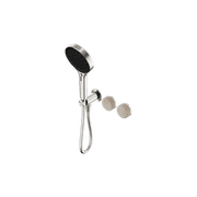 Serenity Shower System Rome Travertine Handle And Serenity Hand Shower Brushed Nickel gallery detail image