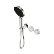 Serenity Shower System Arabescato Corchia Handle And Serenity Hand Shower Brushed Nickel gallery detail image