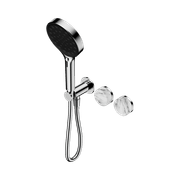 Serenity Shower System Arabescato Corchia Handle And Serenity Hand Shower Chrome gallery detail image
