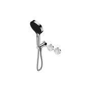 Serenity Shower System Arabescato Corchia Handle And Serenity Hand Shower Chrome gallery detail image