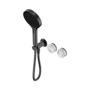 Serenity Shower System Arabescato Corchia Handle And Serenity Hand Shower Gun Metal gallery detail image