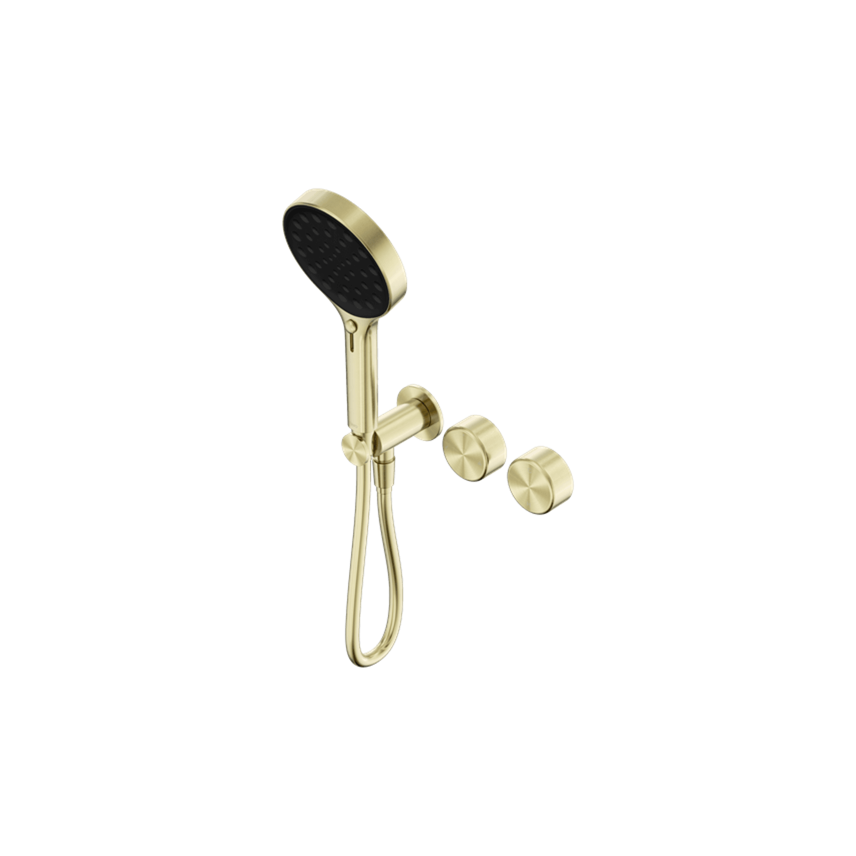 Serenity Shower System Metal Handle And Serenity Hand Shower Brushed Gold gallery detail image