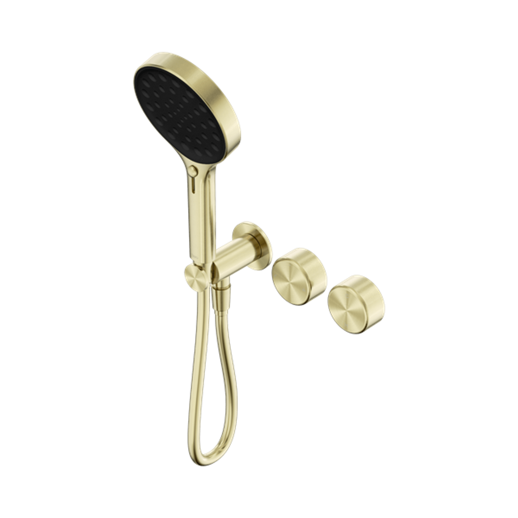 Serenity Shower System Metal Handle And Serenity Hand Shower Brushed Gold gallery detail image