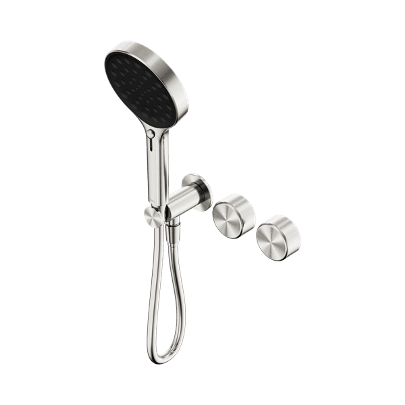 Serenity Shower System Metal Handle And Serenity Hand Shower Brushed Nickel gallery detail image