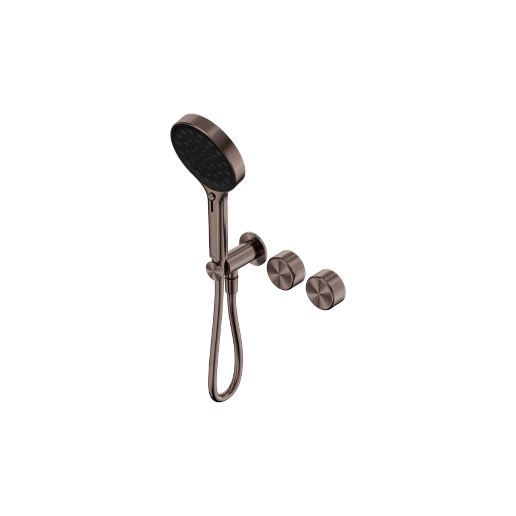 Serenity Shower System Metal Handle And Serenity Hand Shower Brushed Bronze gallery detail image