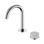 Serenity Basin Mixer Arc Spout Carrara Handle Chrome gallery detail image