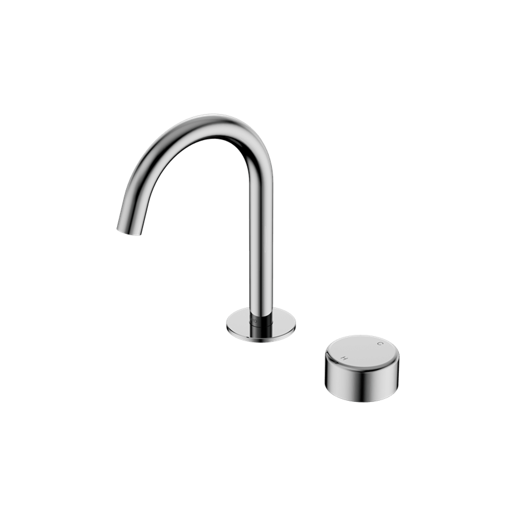 Serenity Basin Mixer Arc Spout Metal Handle Chrome gallery detail image