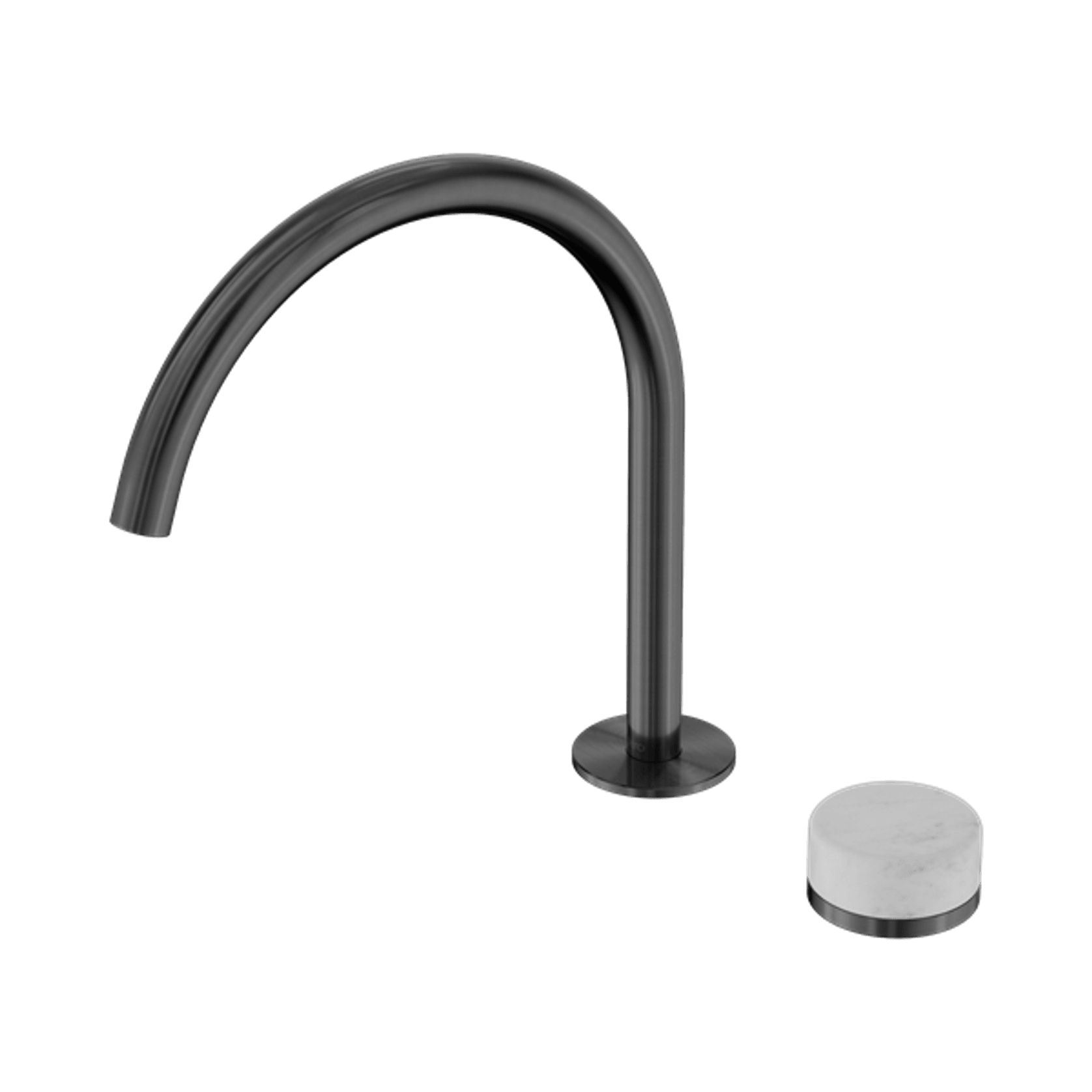 Serenity Bath/Kitchen Mixer Arc Spout Carrara Handle Gun Metal gallery detail image