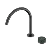 Serenity Bath/Kitchen Mixer Arc Spout Verde Alpi Handle Gun Metal gallery detail image