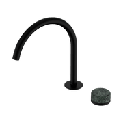 Serenity Bath/Kitchen Mixer Arc Spout Verde Alpi Handle Matte Black gallery detail image