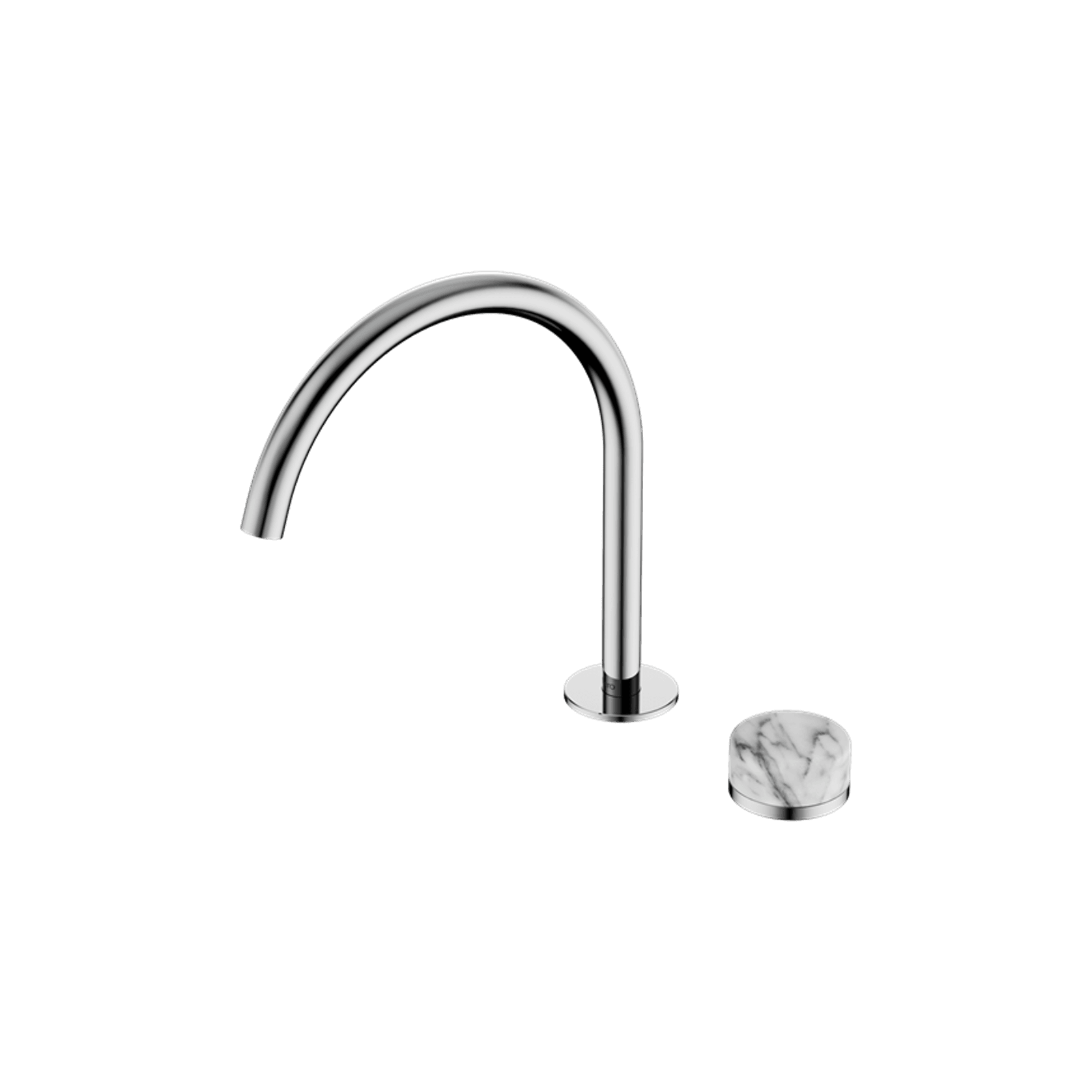 Serenity Bath/Kitchen Mixer Arc Spout Arabescato Corchia Handle Chrome gallery detail image