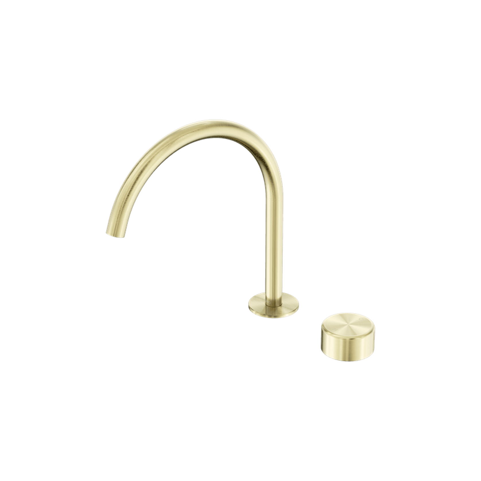 Serenity Bath/Kitchen Mixer Arc Spout Metal Handle Brushed Gold gallery detail image