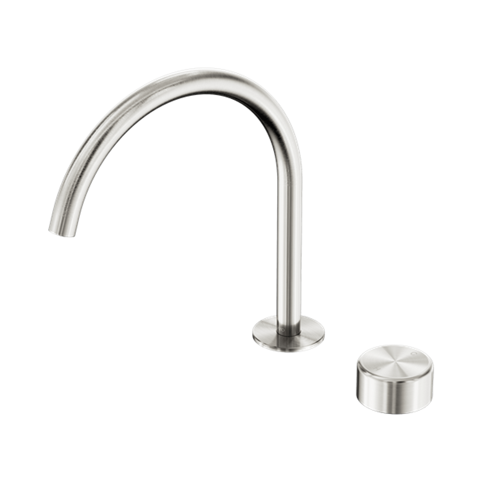 Serenity Bath/Kitchen Mixer Arc Spout Metal Handle Brushed Nickel gallery detail image