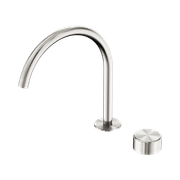 Serenity Bath/Kitchen Mixer Arc Spout Metal Handle Brushed Nickel gallery detail image