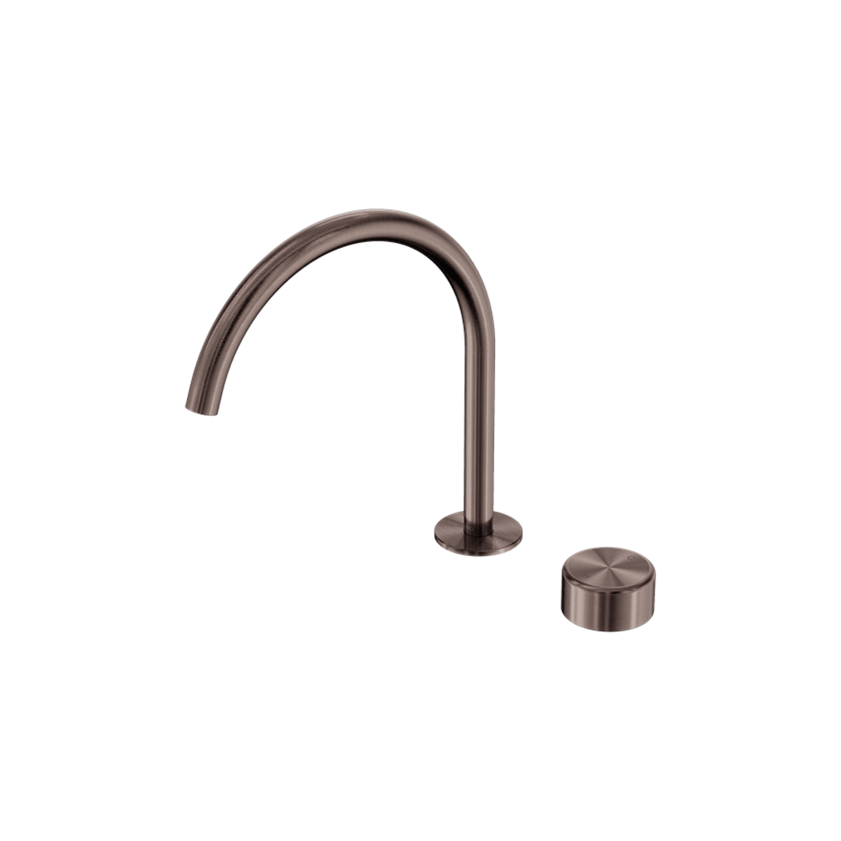 Serenity Bath/Kitchen Mixer Arc Spout Metal Handle Brushed Bronze gallery detail image