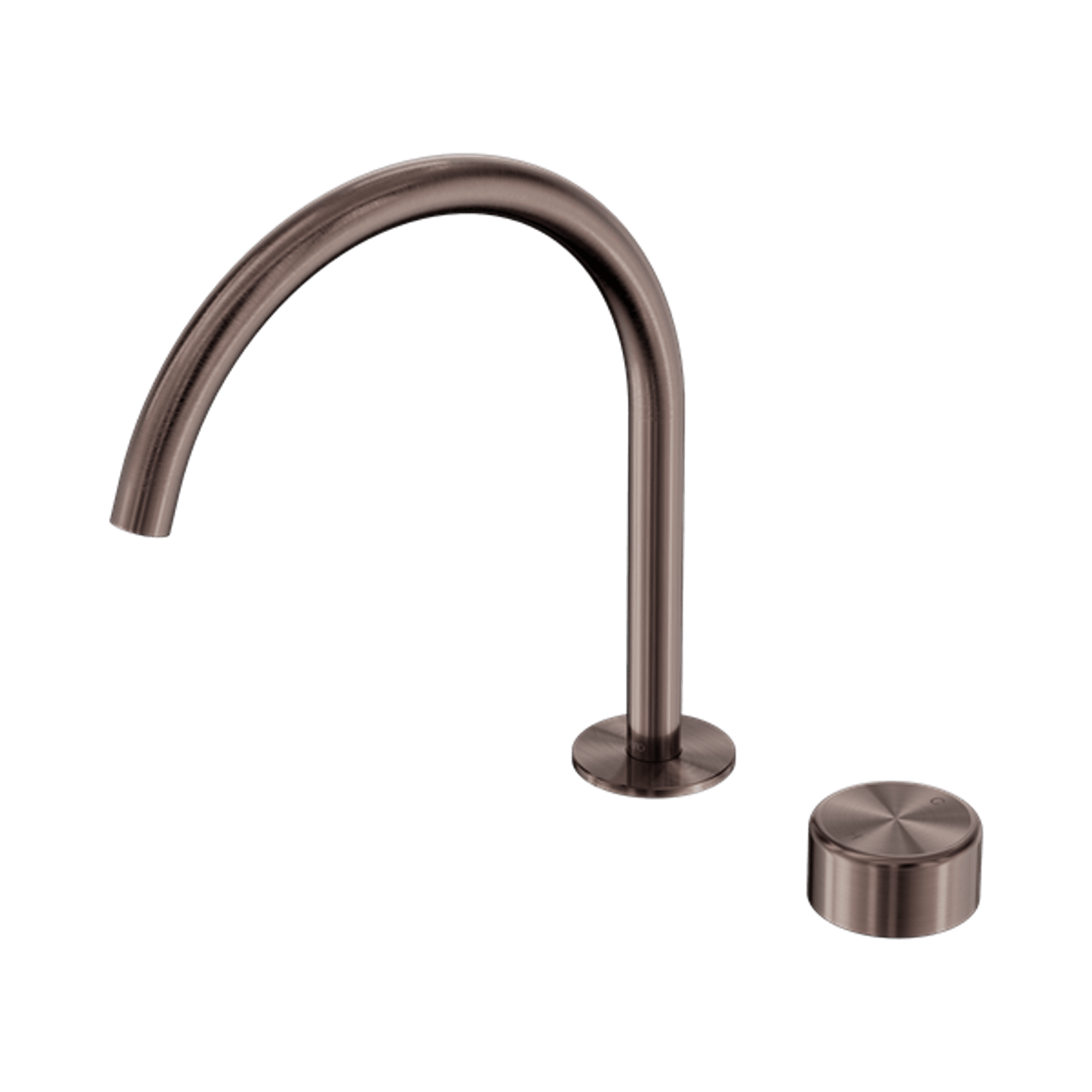 Serenity Bath/Kitchen Mixer Arc Spout Metal Handle Brushed Bronze gallery detail image