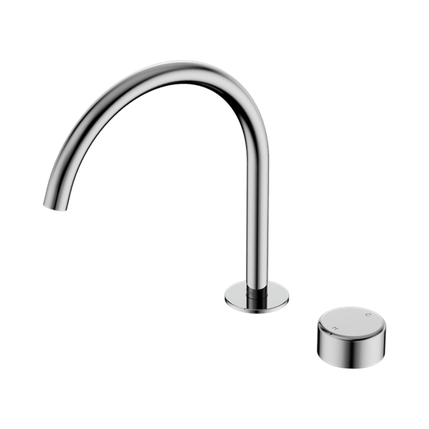 Serenity Bath/Kitchen Mixer Arc Spout Metal Handle Chrome gallery detail image