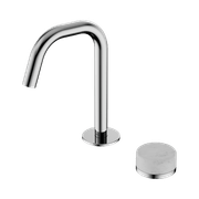 Serenity Basin Mixer Edge Spout Carrara Handle Chrome gallery detail image