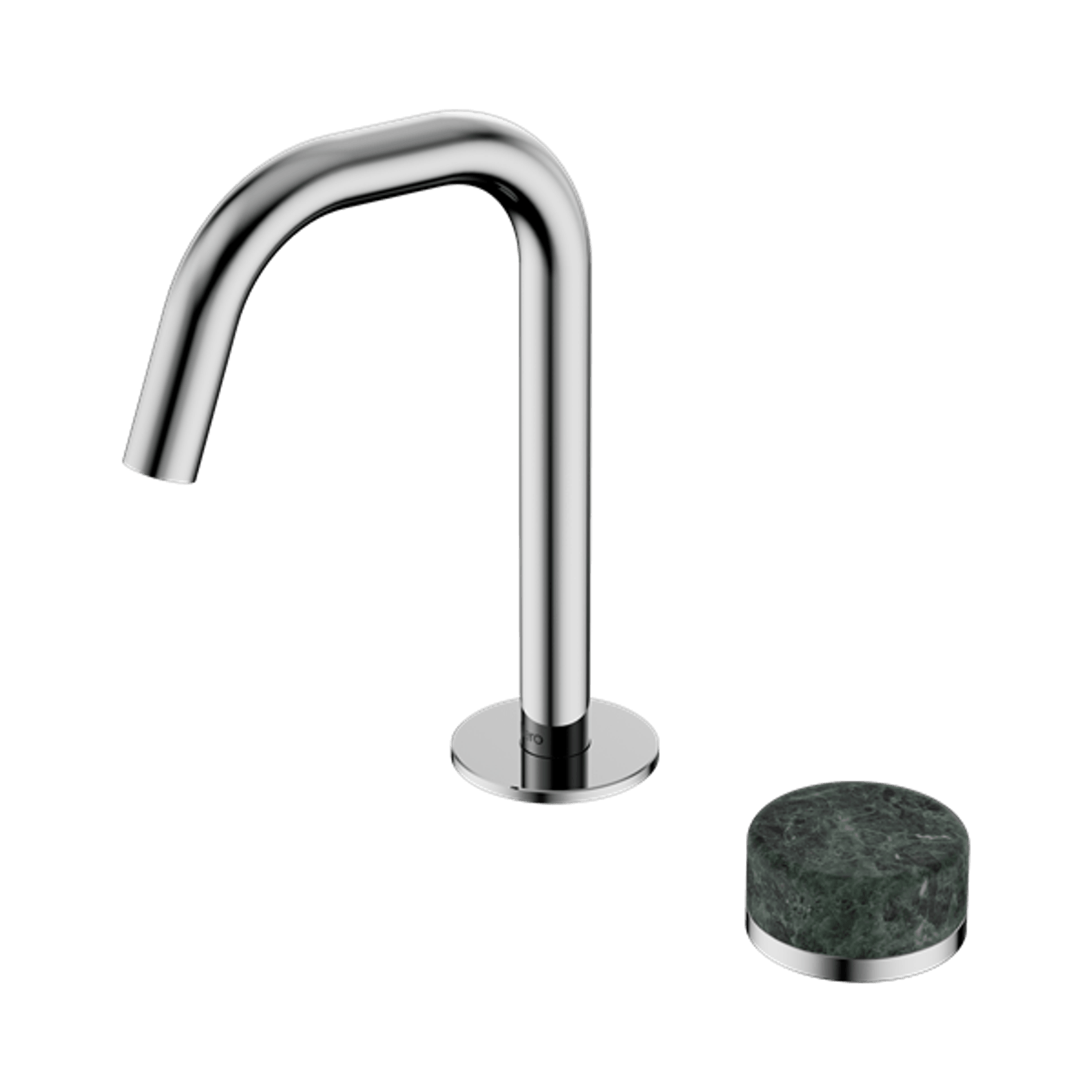 Serenity Basin Mixer Edge Spout Verde Alpi Handle Chrome gallery detail image