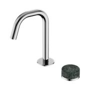 Serenity Basin Mixer Edge Spout Verde Alpi Handle Chrome gallery detail image