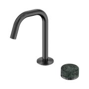 Serenity Basin Mixer Edge Spout Verde Alpi Handle Gun Metal gallery detail image