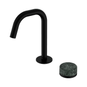 Serenity Basin Mixer Edge Spout Verde Alpi Handle Matte Black gallery detail image