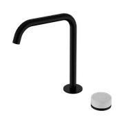 Serenity Bath/Kitchen Mixer Edge Spout Carrara Handle Matte Black gallery detail image