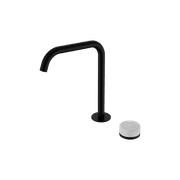 Serenity Bath/Kitchen Mixer Edge Spout Carrara Handle Matte Black gallery detail image