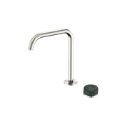 Serenity Bath/Kitchen Mixer Edge Spout Verde Alpi Handle Brushed Nickel gallery detail image
