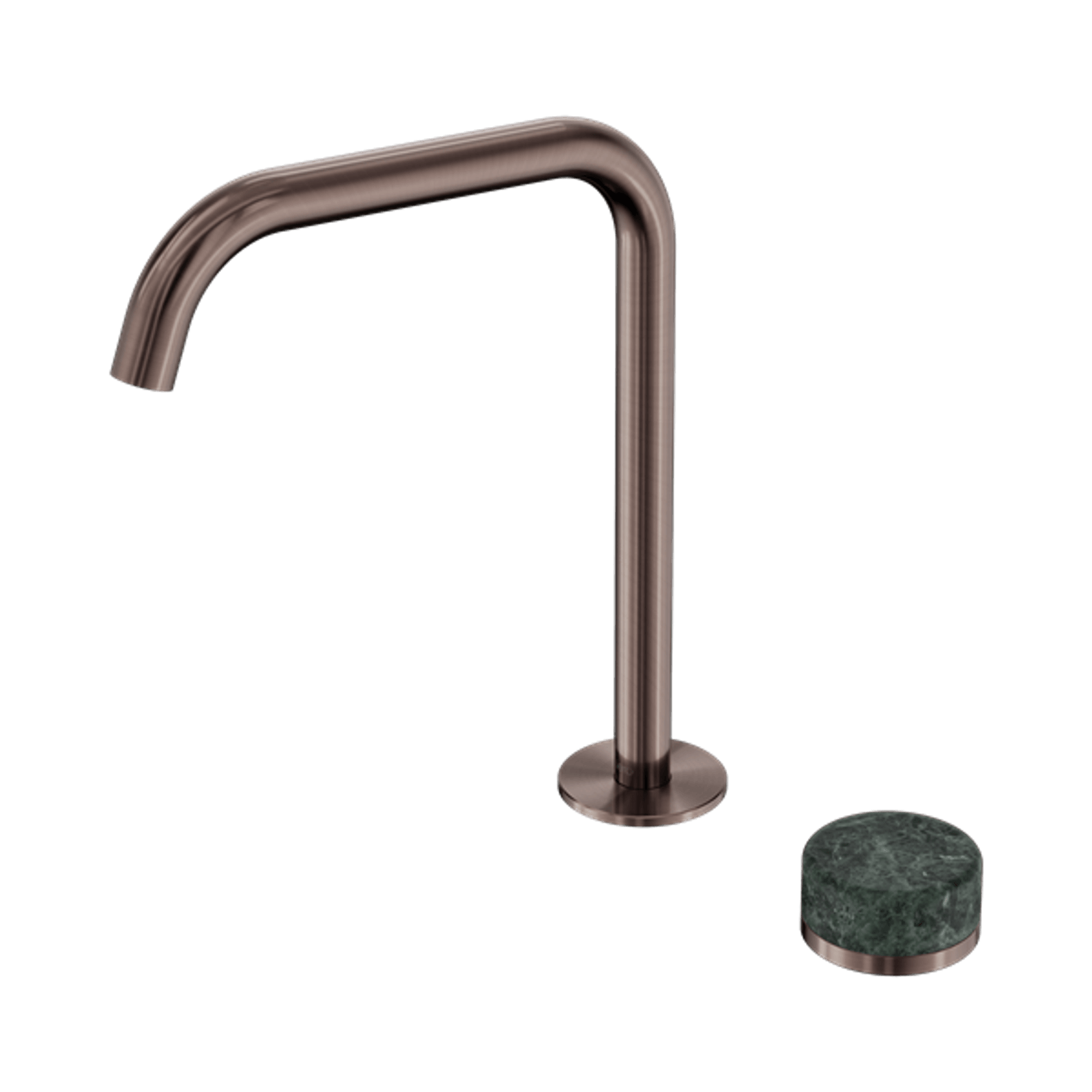 Serenity Bath/Kitchen Mixer Edge Spout Verde Alpi Handle Brushed Bronze gallery detail image