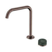 Serenity Bath/Kitchen Mixer Edge Spout Verde Alpi Handle Brushed Bronze gallery detail image