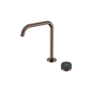 Serenity Bath/Kitchen Mixer Edge Spout Verde Alpi Handle Brushed Bronze gallery detail image