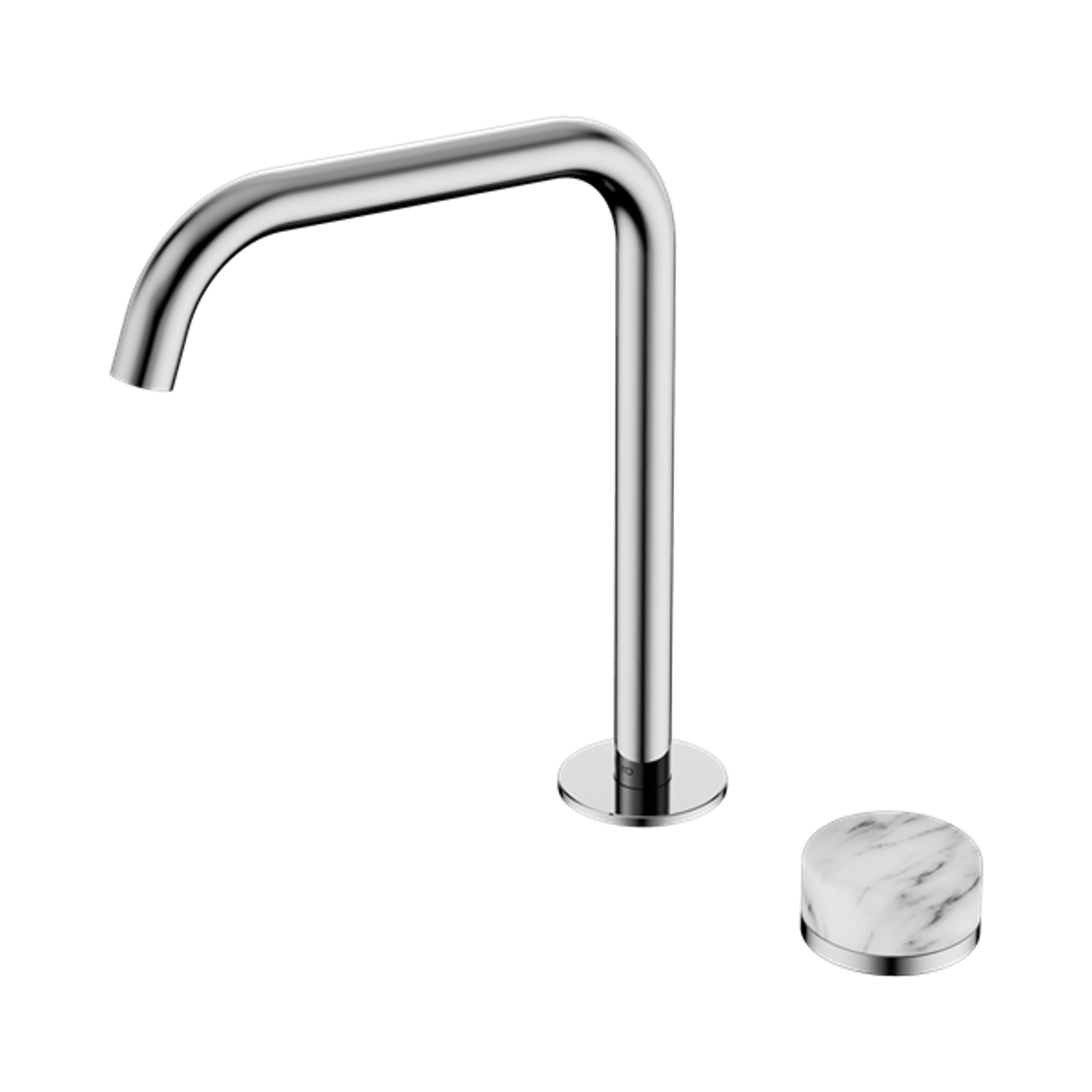 Serenity Bath/Kitchen Mixer Edge Spout Arabescato Corchia Handle Chrome gallery detail image