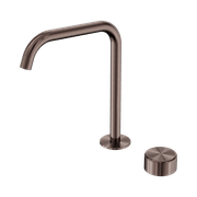 Serenity Bath/Kitchen Mixer Edge Spout Metal Handle Brushed Bronze gallery detail image