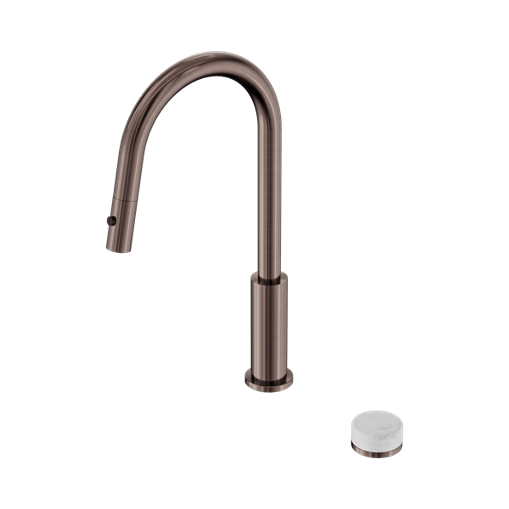 Serenity pull out kitchen Set Carrara Handle Brushed Bronze gallery detail image