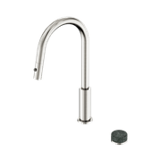 Serenity pull out kitchen Set Verde Alpi Handle Brushed Nickel gallery detail image