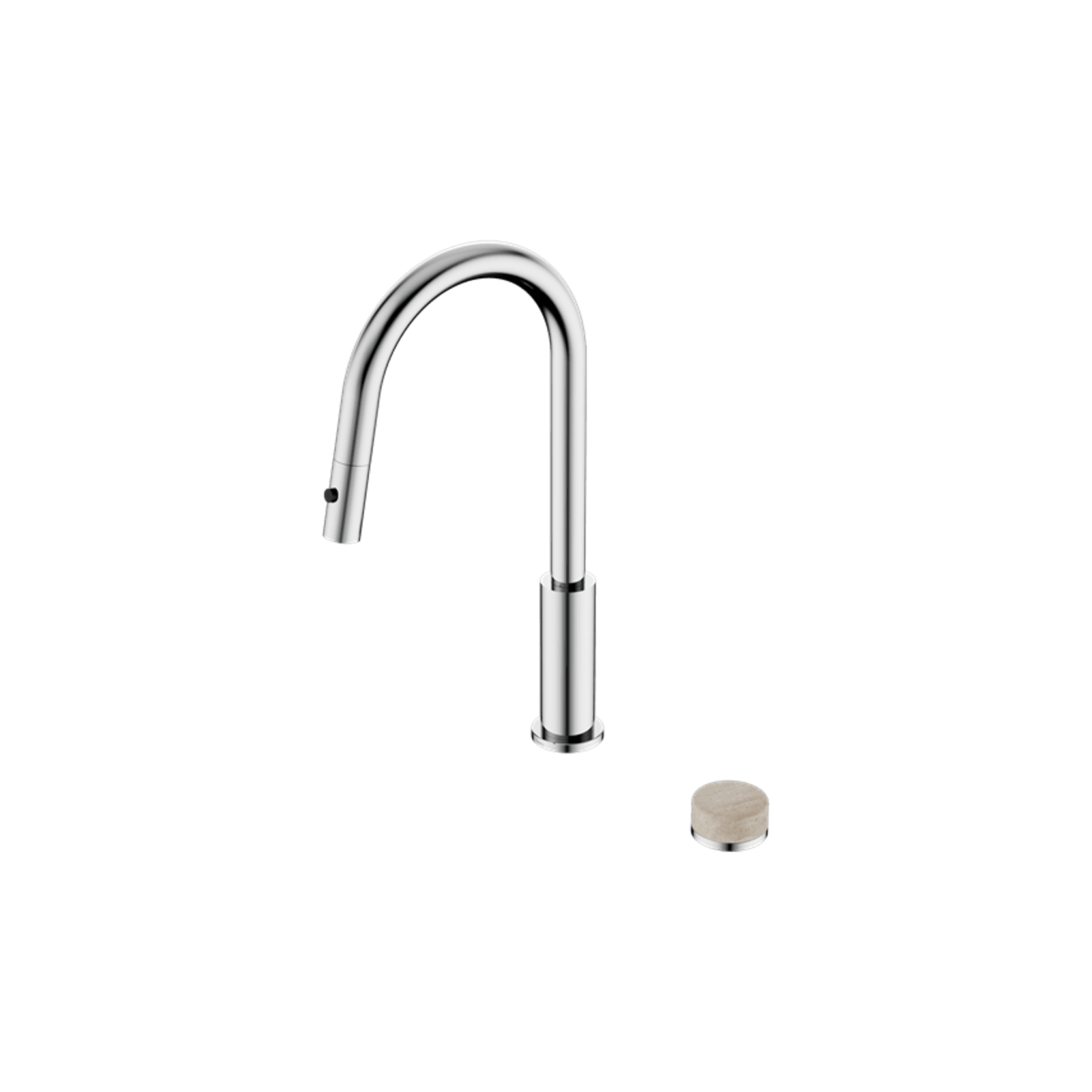 Serenity pull out kitchen Set Rome Travertine Handle Chrome gallery detail image