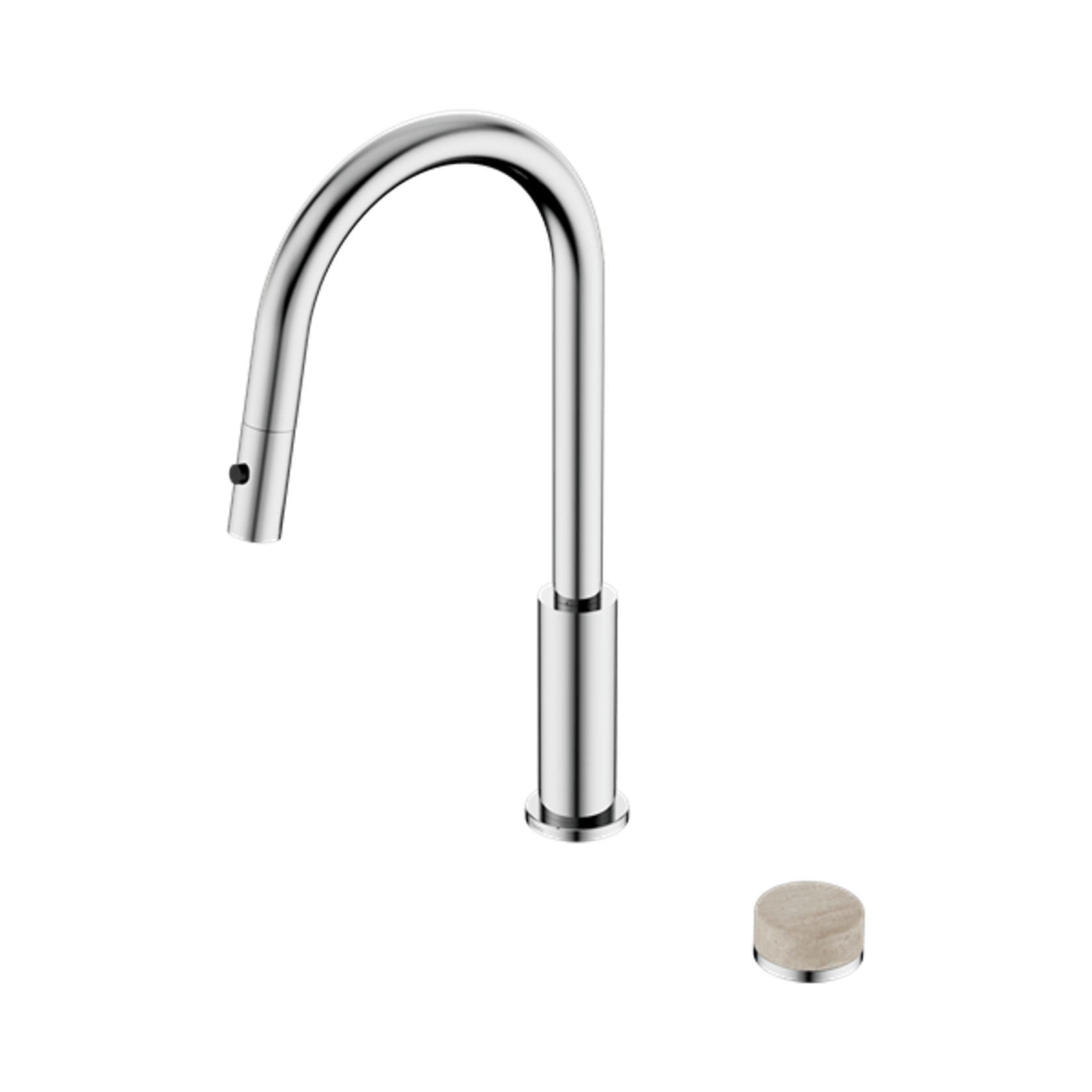 Serenity pull out kitchen Set Rome Travertine Handle Chrome gallery detail image