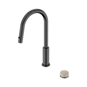 Serenity pull out kitchen Set Rome Travertine Handle Gun Metal gallery detail image