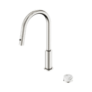 Serenity pull out kitchen Set Arabescato Corchia Handle Brushed Nickel gallery detail image