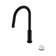 Serenity pull out kitchen Set Arabescato Corchia Handle Matte Black gallery detail image