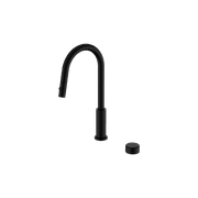 Serenity pull out kitchen Set Metal Handle Matte Black gallery detail image