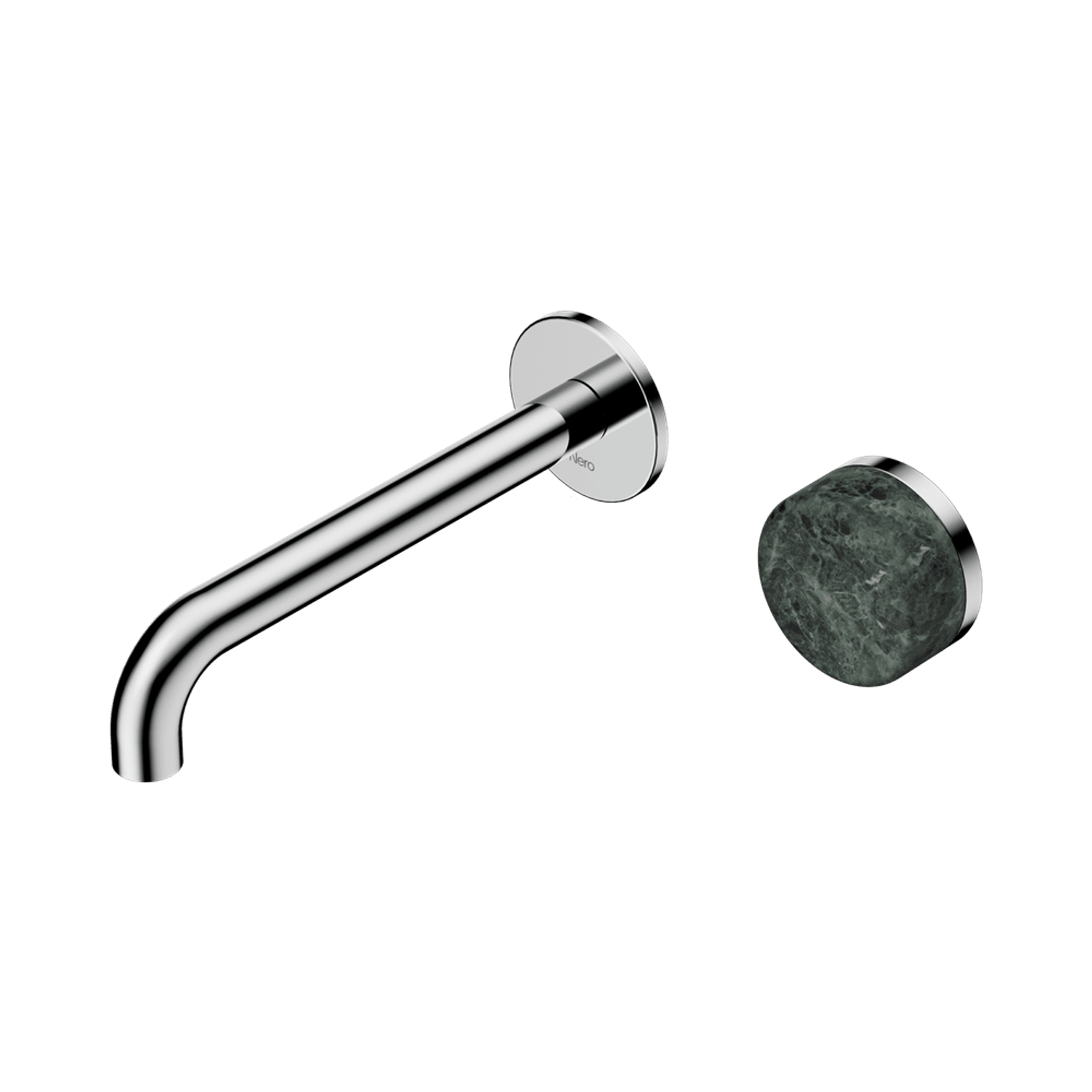 Serenity Wall Basin Mixer 220mm Spout Verde Alpi Handle Chrome gallery detail image