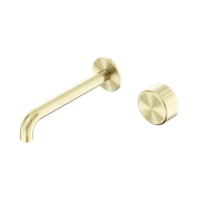 Serenity Wall Basin Mixer 220mm Spout Metal Handle BG gallery detail image