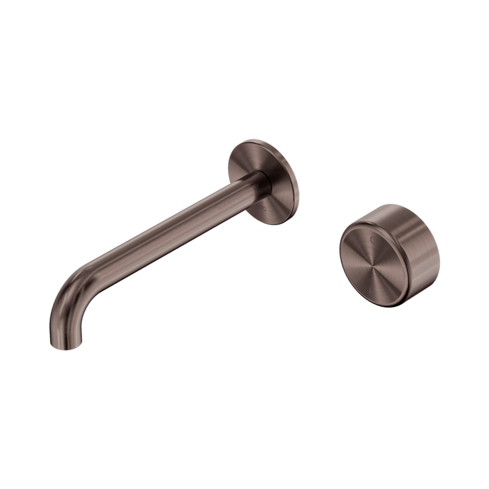 Serenity Wall Basin Mixer 160mm Spout Metal Handle Brushed Bronze gallery detail image