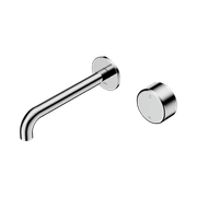 Serenity Wall Basin Mixer 185mm Spout Metal Handle Chrome gallery detail image