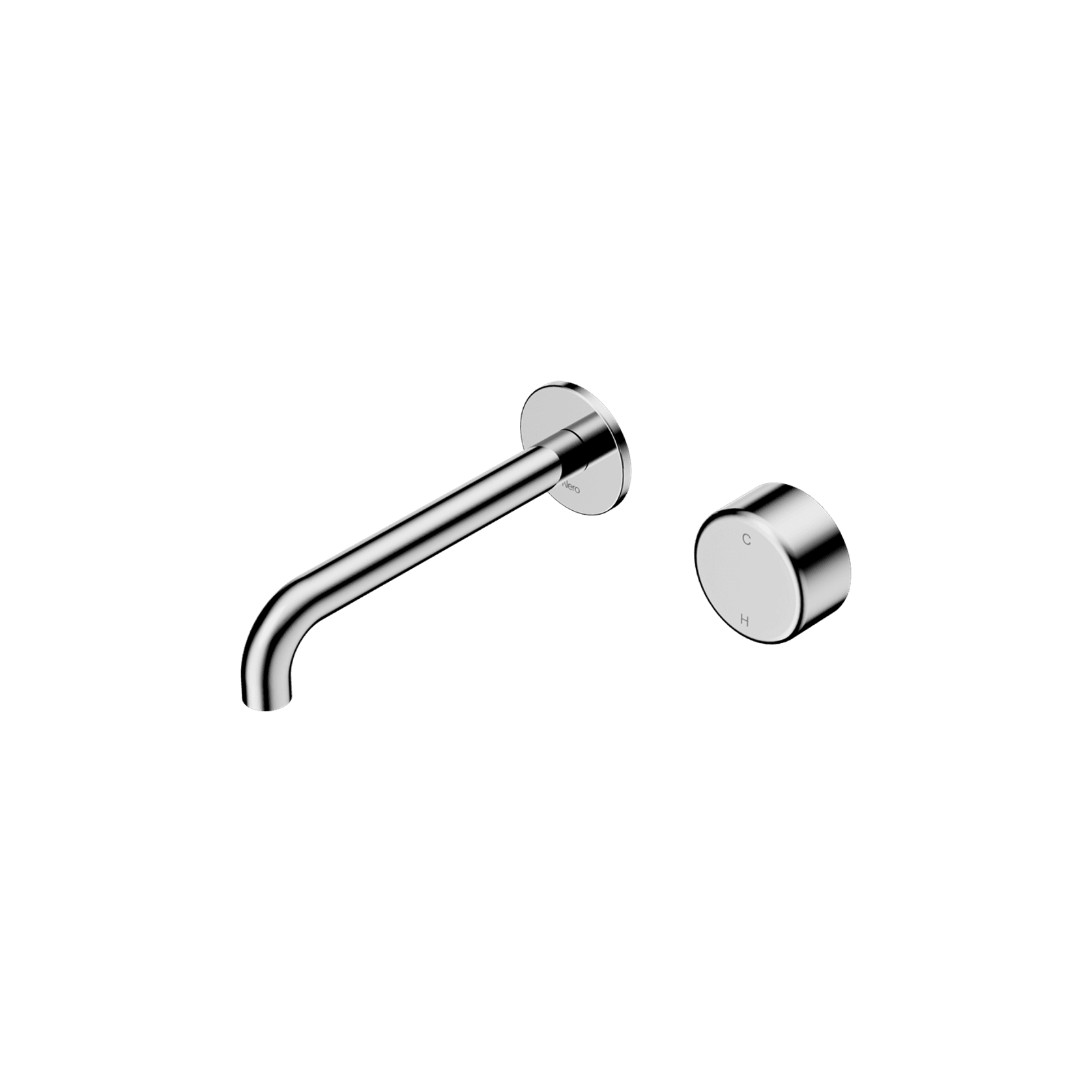 Serenity Wall Basin Mixer 220mm Spout Metal Handle Chrome gallery detail image